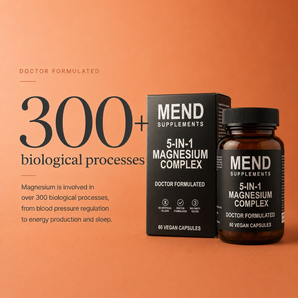 300+ biological processes: magnesium is involved in over 300 biological processes, from blood pressure regulation to energy production and sleep